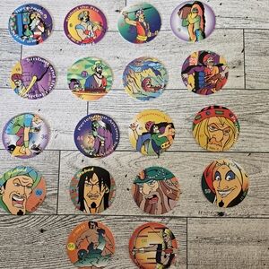 Vintage 90s Pogs | Sinbad the Sailor | Set of 18 | Games | Trading | Collectible